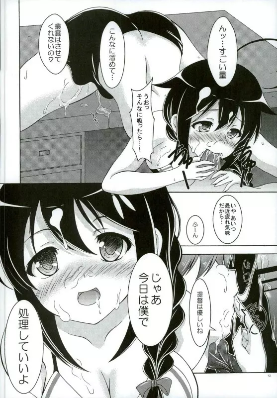 時雨と夜の執務室 Page.9