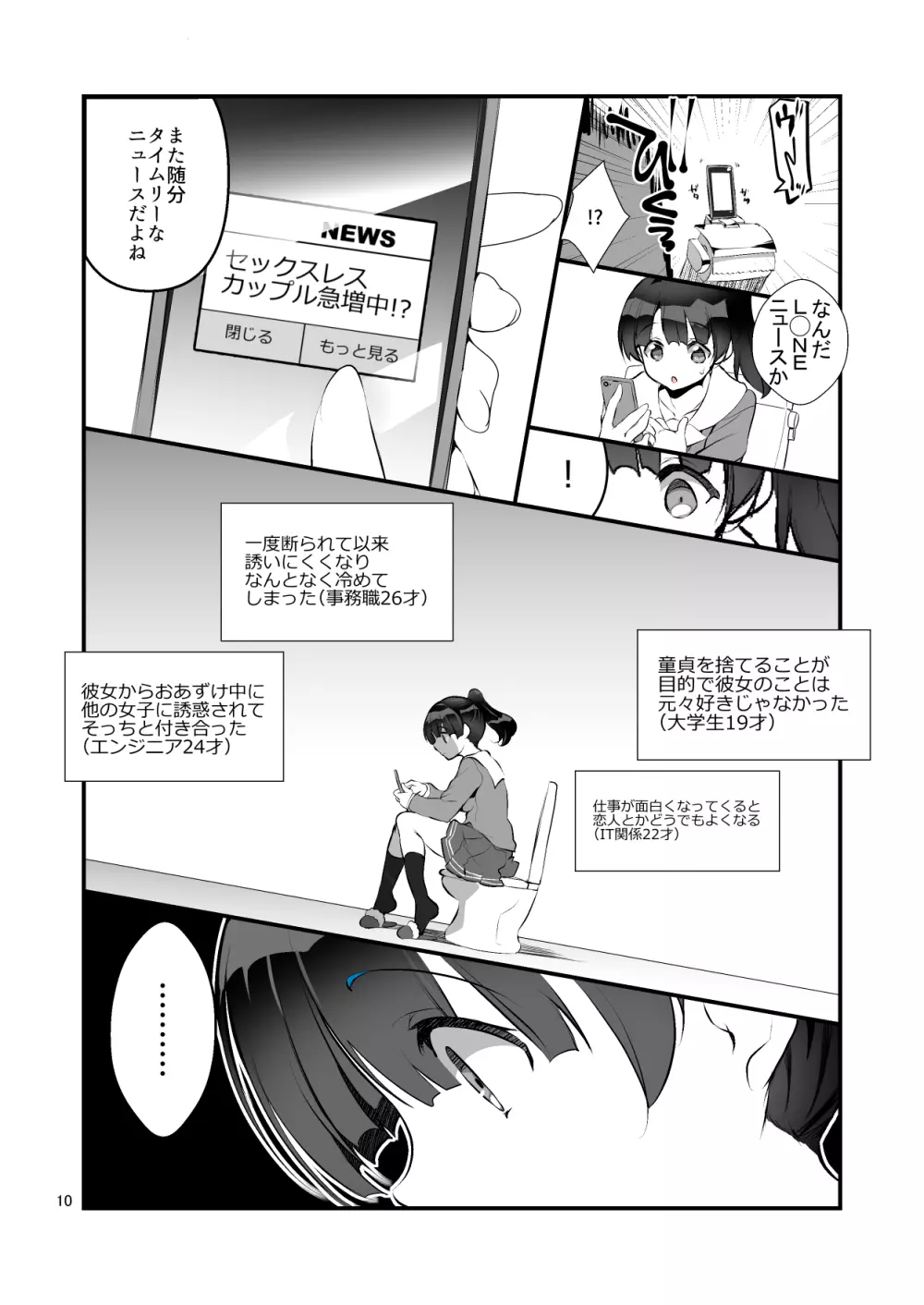 フツカノはヲタカレのメガネをとる。2 Page.10