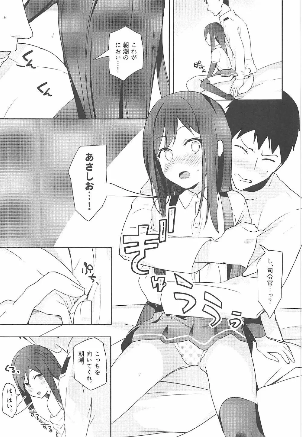 朝潮と初えっち Page.8