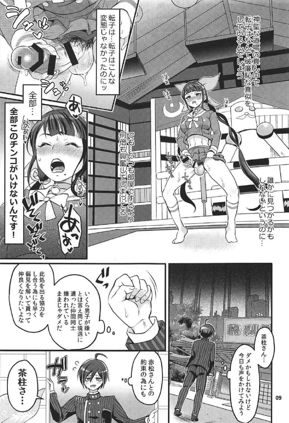 転子はチ○コが生えても男死のア○ルなんかに絶対負けません! Page.8