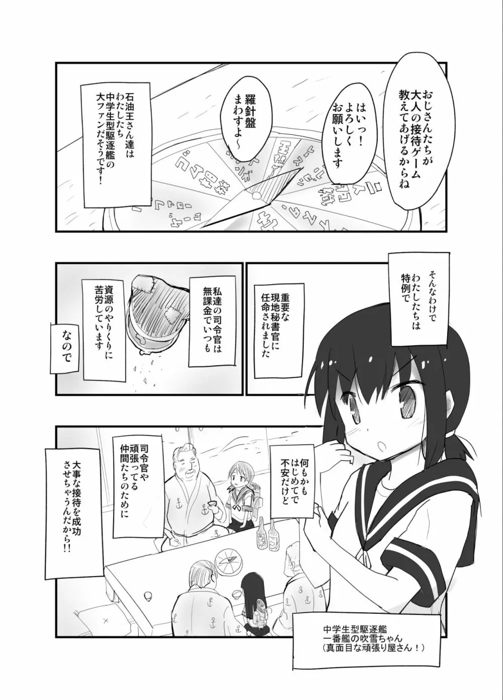 石油王が吹雪ちゃんと宴会ゲーム Page.2