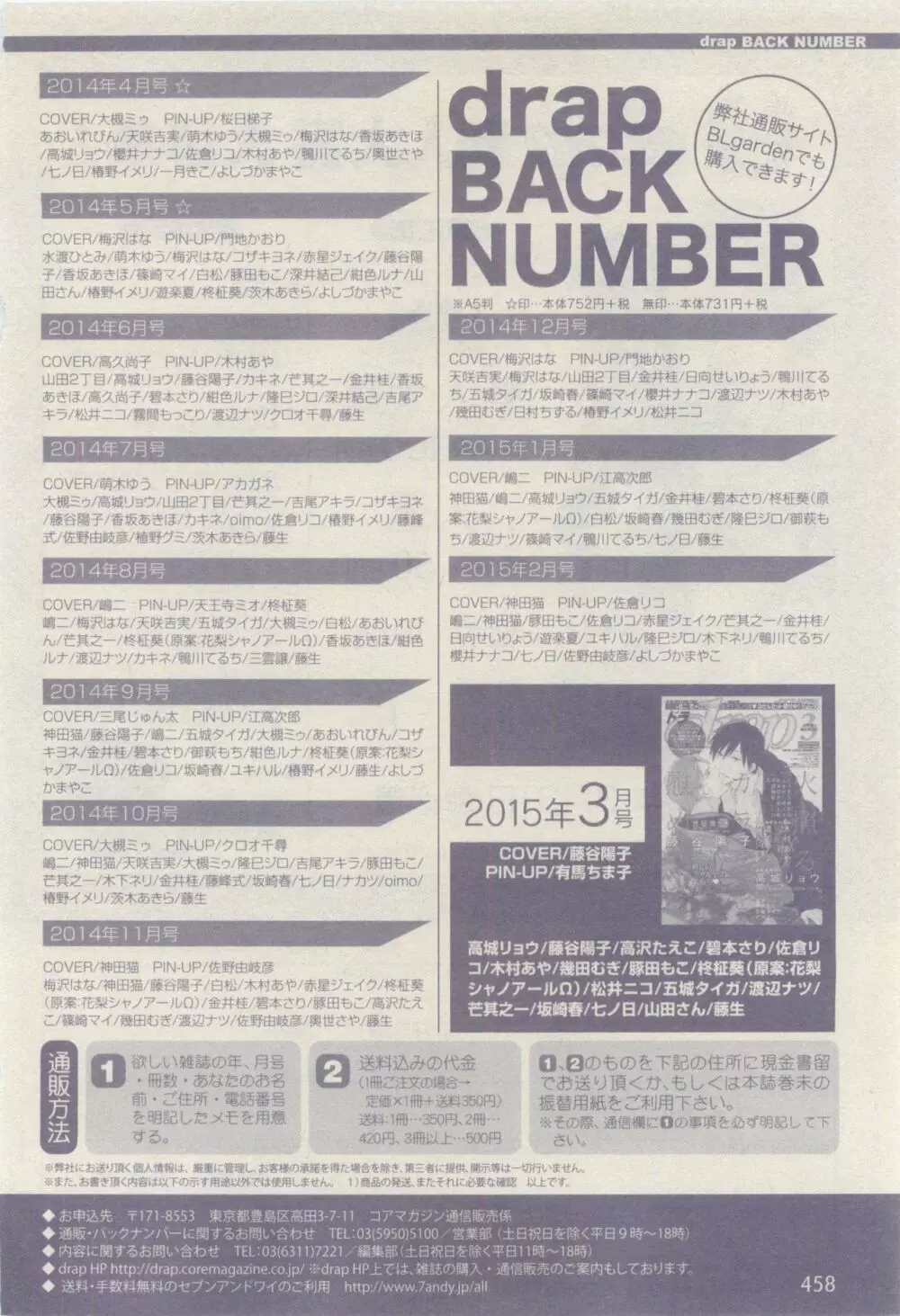 ドラ 2015年04月号 Page.458