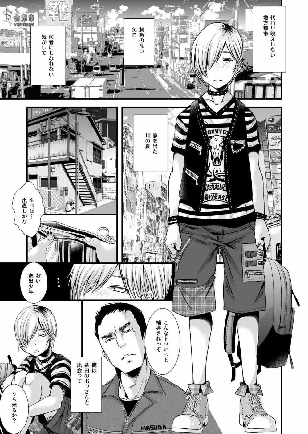 家出少年むっちりケツマン人妻化計画 Page.4