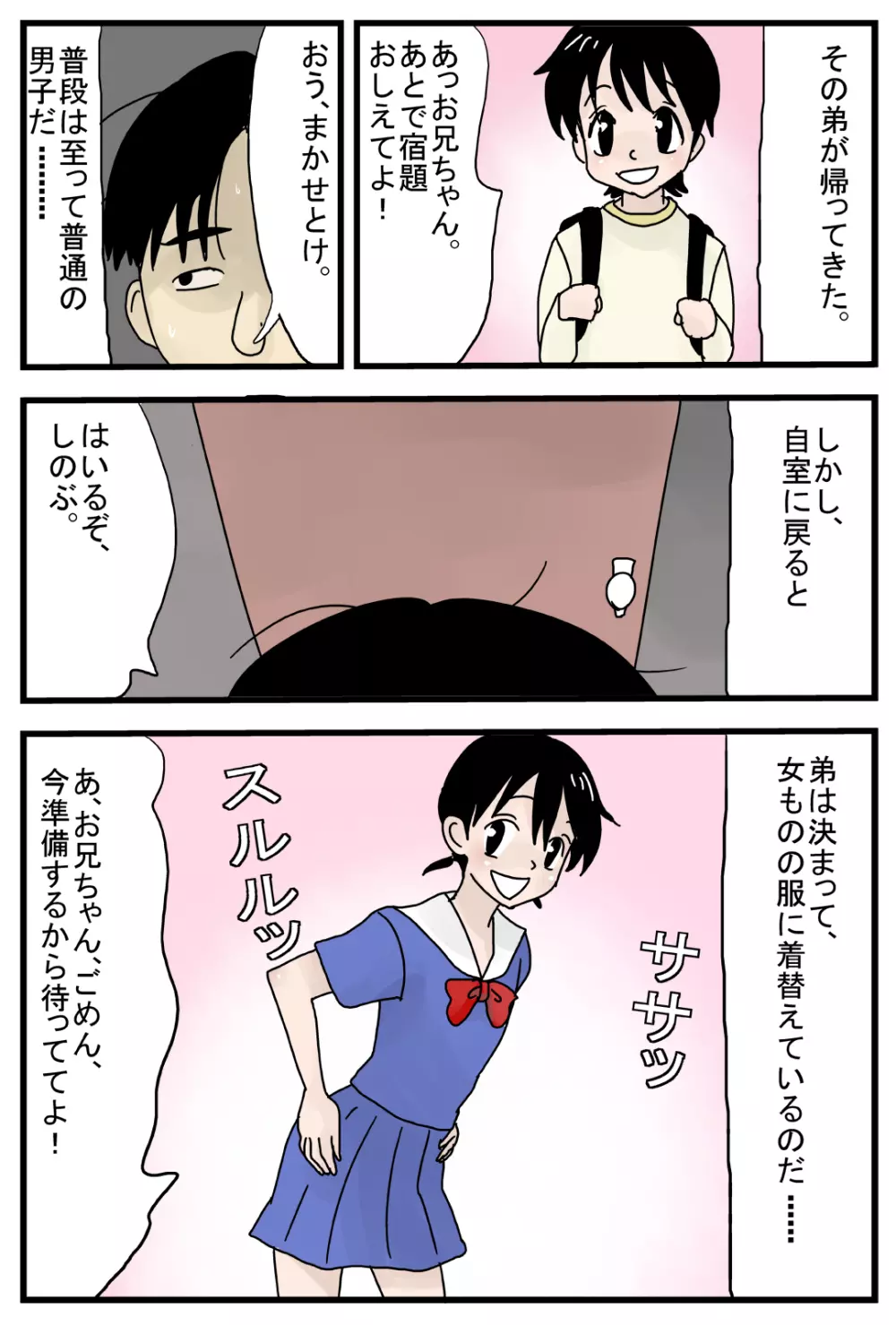 弟は女装趣味 Page.3