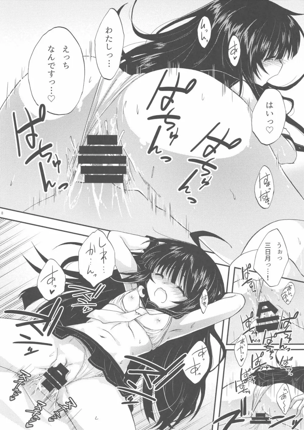 三日月ちゃんの睦月型水着mode Page.8