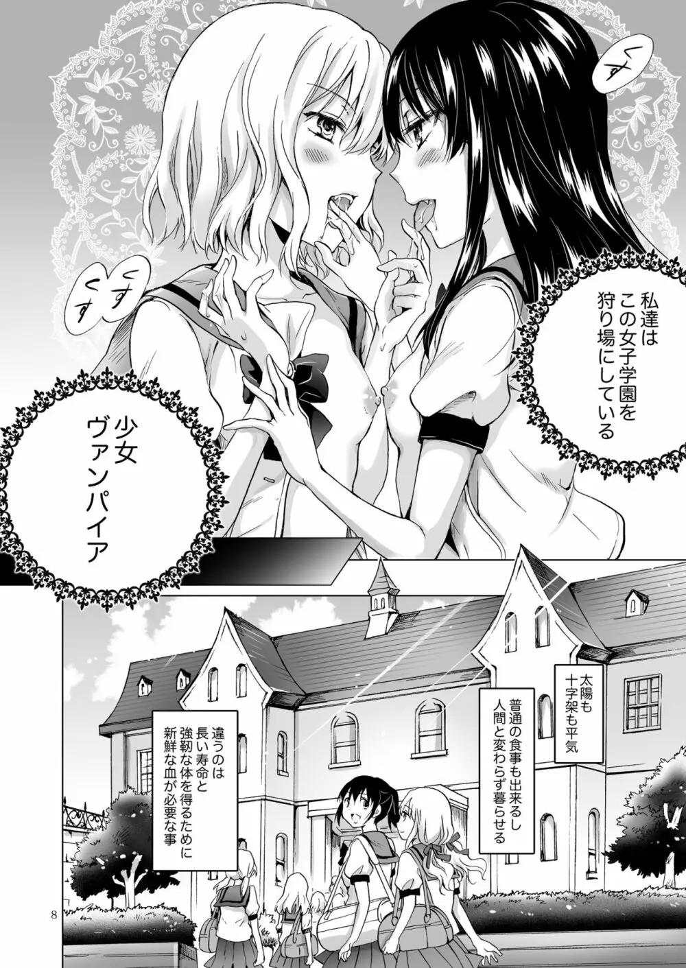 ちゅーしてヴァンパイアGirls -シスターズパーティー- Page.8