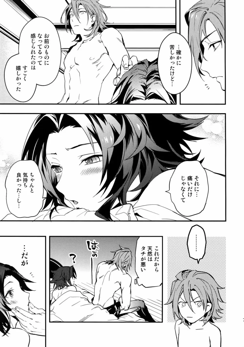 白雪に染まる黒紅 Page.70