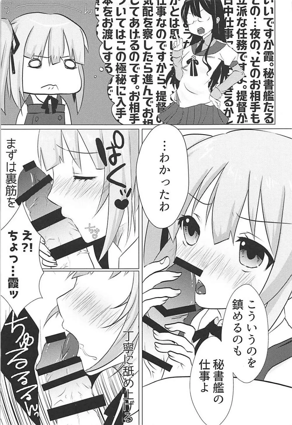 秘書艦霞の秘密のお仕事 Page.8