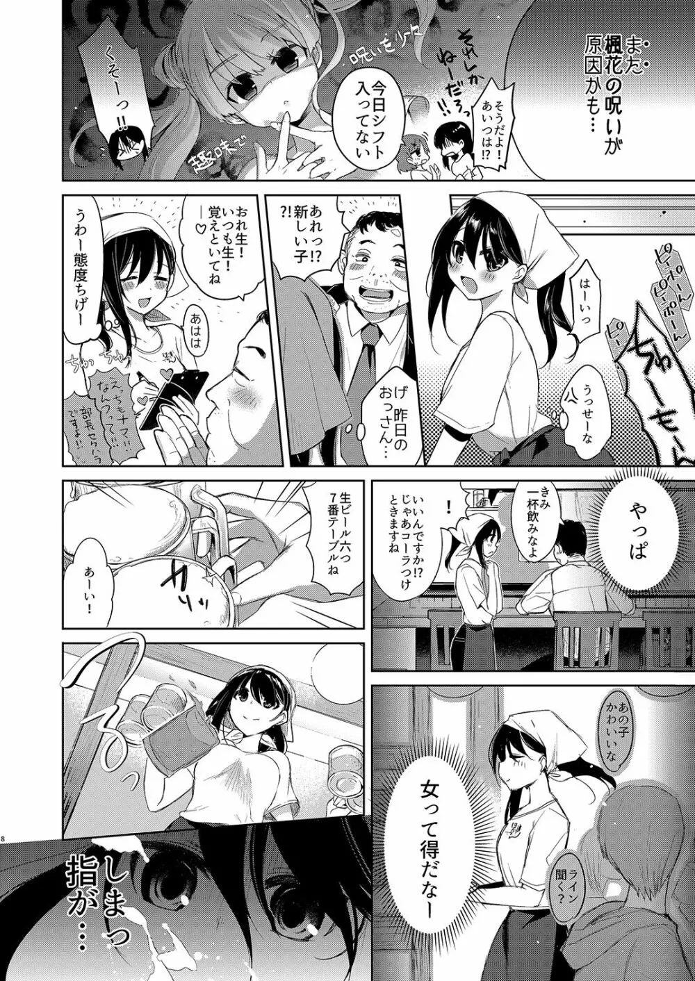 バイト帰りのTSっ娘が痴漢に狙われちゃう本 Page.8