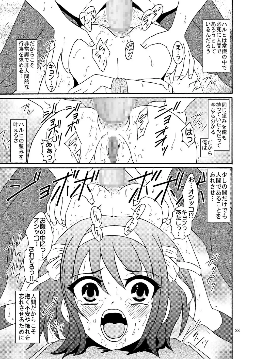 涼宮ハルヒさんの危険な愛体験4 Page.23