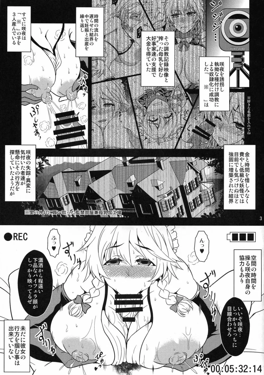 完堕ちメイドの搾乳性処理生活 Page.3