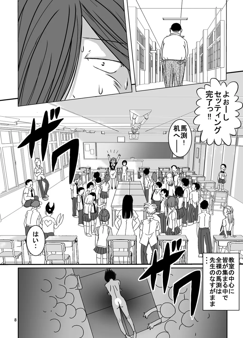 宿題忘れました子さんへの全裸教育4 Page.8