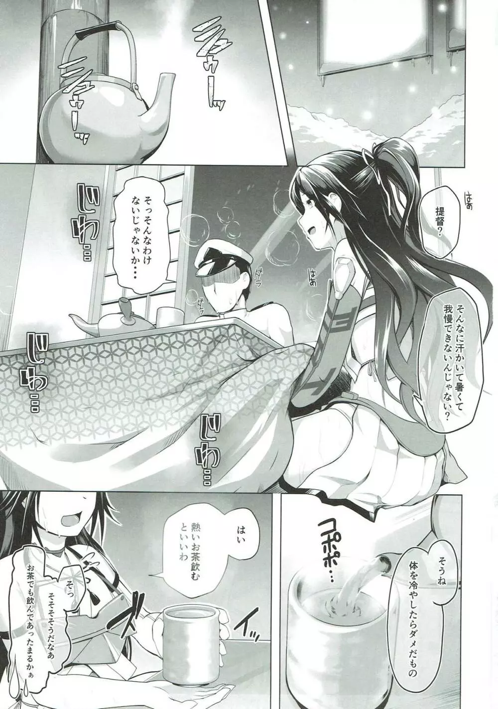 葛城とアツアツ我慢大会 Page.2