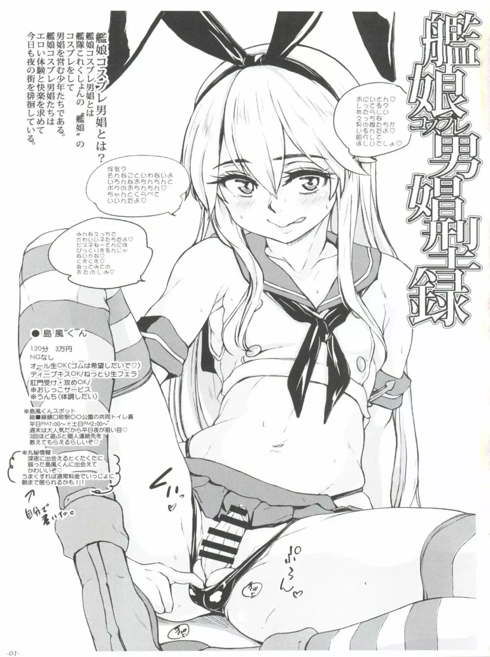 ちんこれ 艦娘コスプレ男娼型録 Page.3