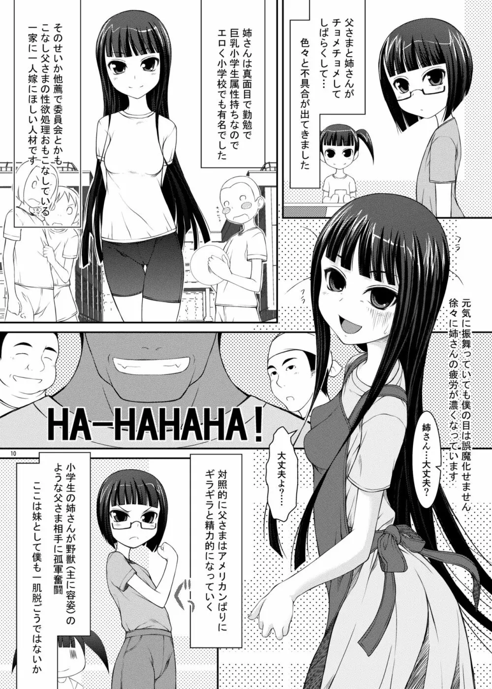 父娘 -小○生の次女による父親の性欲処理編- Page.9