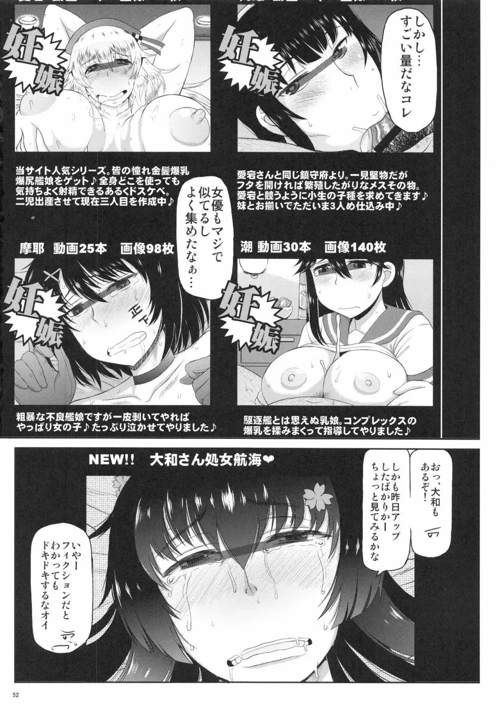 艦娘受精作戦報告書 純真むちむち爆乳艦娘達が他所の鎮守府のキモオタ提督と生殖演習！白いオタマジャクシで托卵されちゃう本まとめ。 Page.53