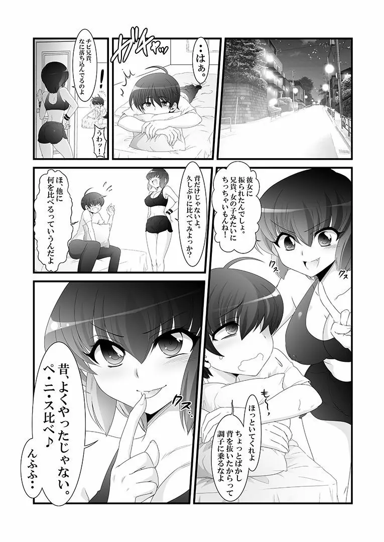 ふたなり妹と比べっこ! Page.3