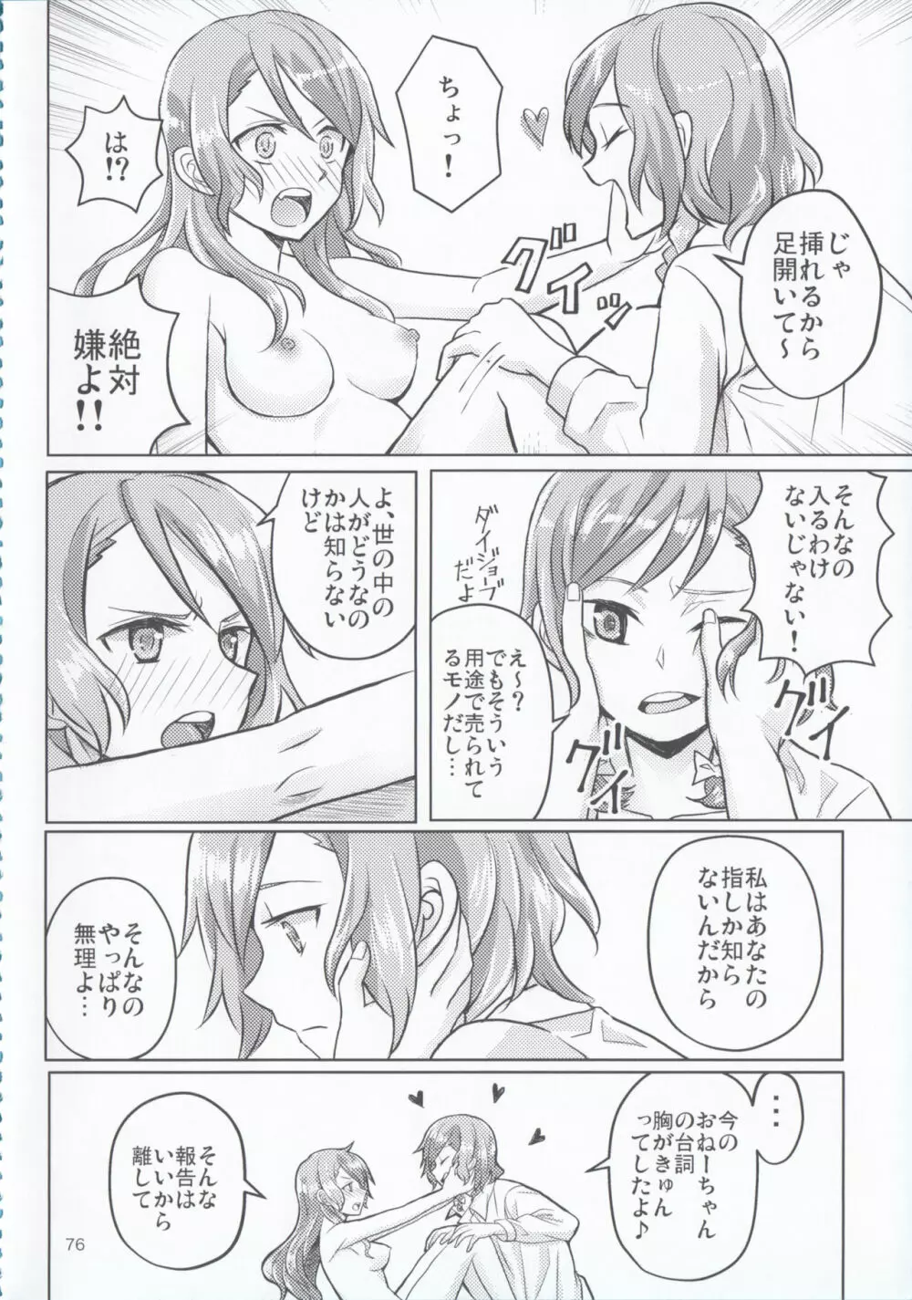 氷川姉妹18禁合同「夜まで待てない」 Page.76