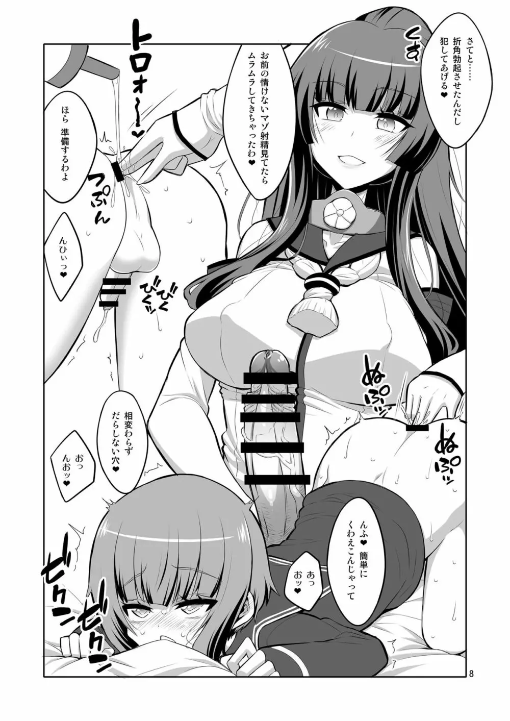 ふたなりお姉さん×男の娘 コスプレイヤー♥メス堕ち調教 改二甲 Page.8