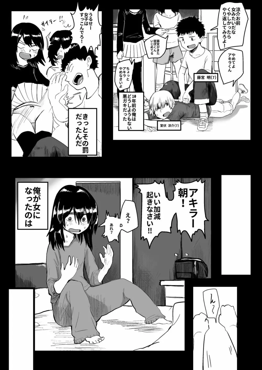 いじめっ子がTSして仕返しされる漫画 Page.2