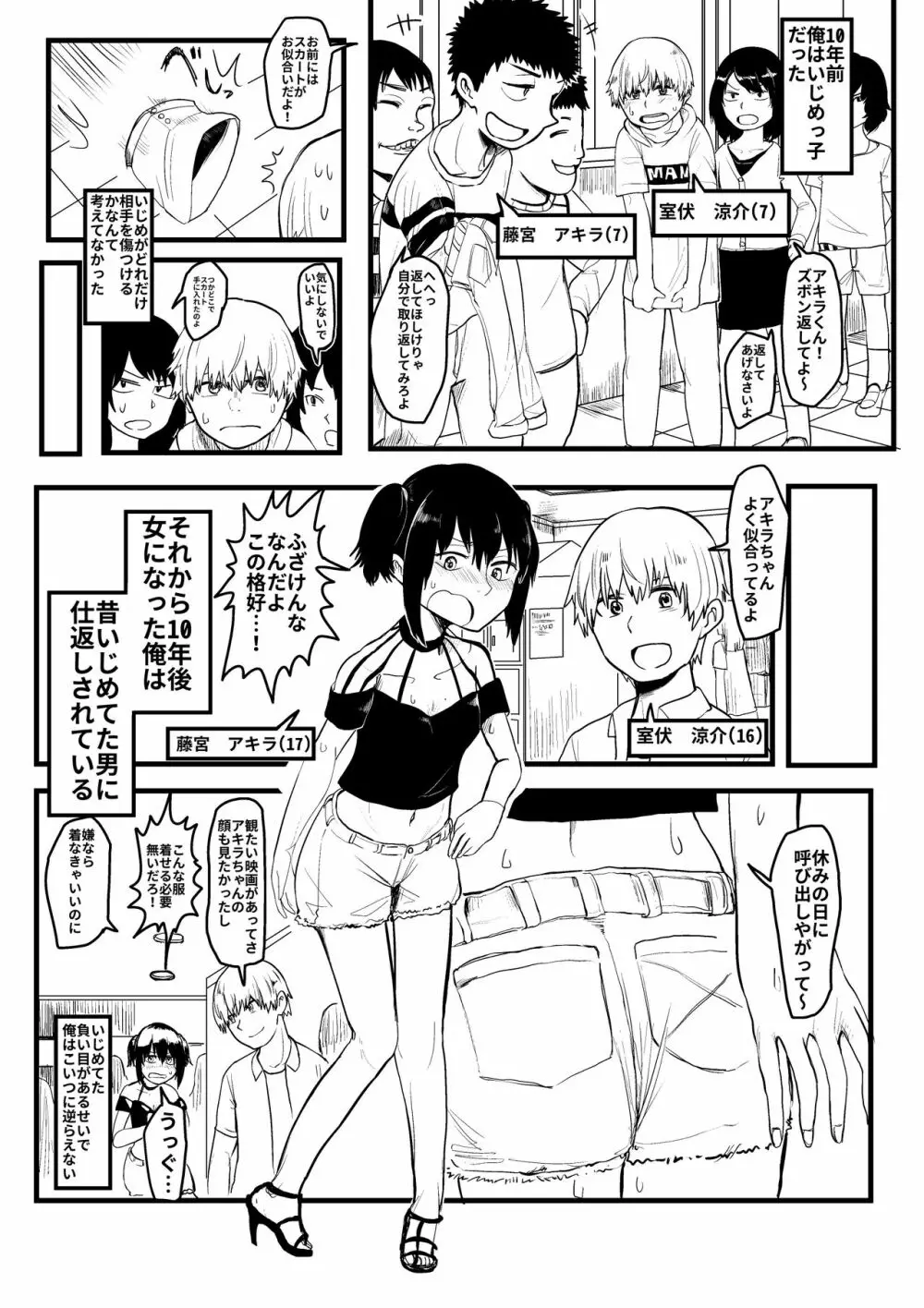 いじめっ子がTSして仕返しされる漫画 Page.8