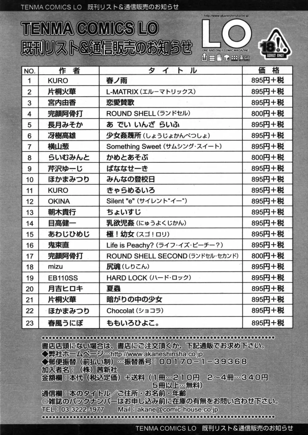 COMIC LO 2006年4月号 Vol.25 Page.276