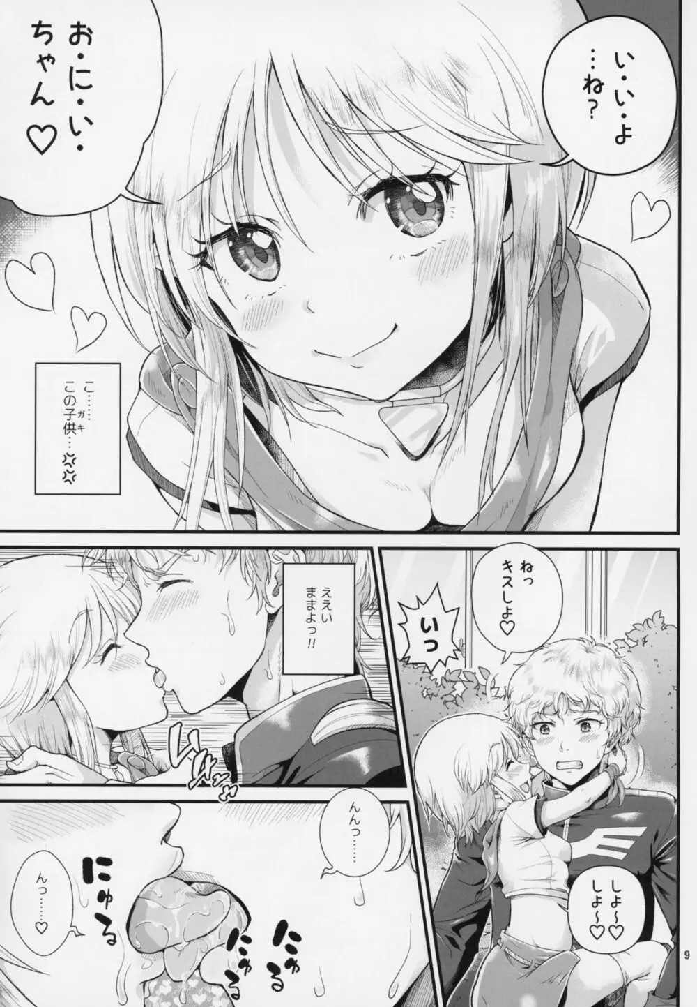 宇宙世紀援交少女～エルピー強化兵&ミネバ妃殿下～ Page.8