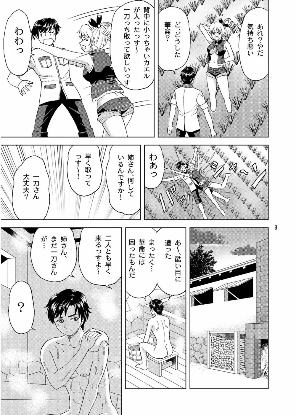 曹三姉妹御風呂的事情 Page.8