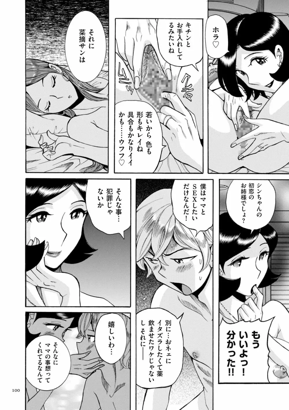 ニンフォママン 母子相姦ーママの子宮は僕のモノ Page.100