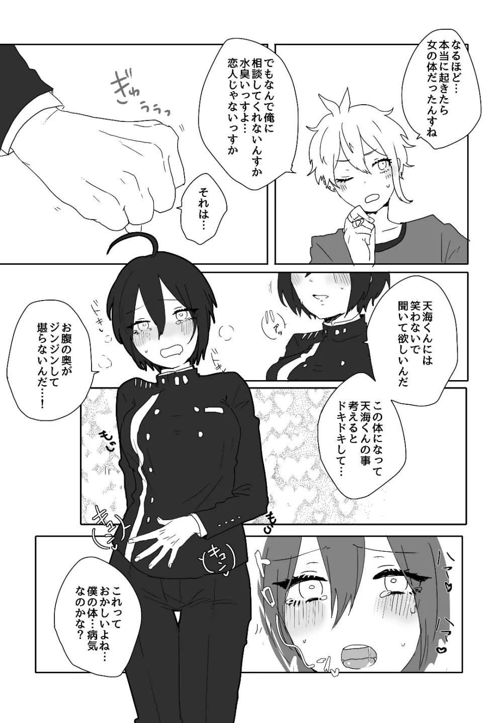 女子になった最原くんが天海くんとえっちする本 Page.11