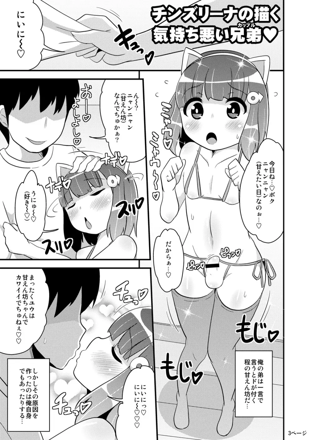 チンズリーナの描く気持ち悪い兄弟 Page.3