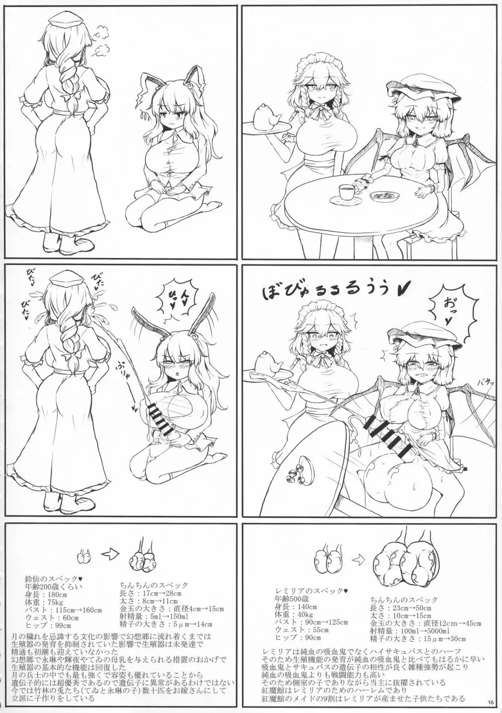 東方ふたなり膨玉合同誌 Page.17