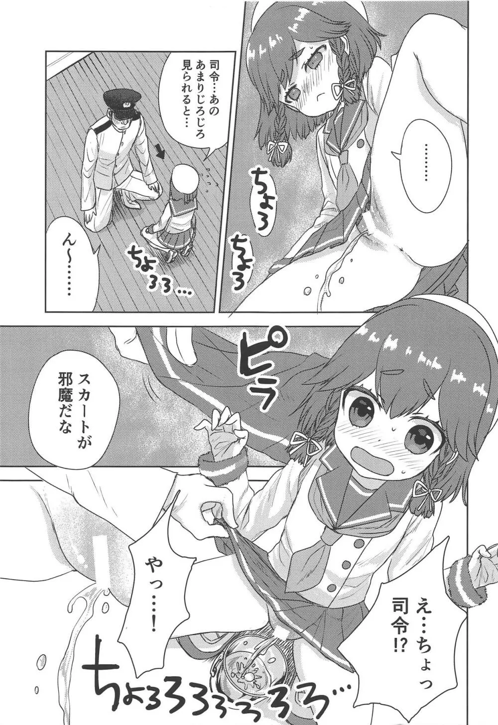 お酒が入っておトイレが近い択捉ちゃんにおしっこを強要する本 Page.6