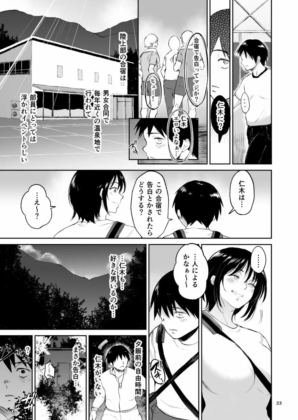 眠姦合宿 陸上女子･仁木みのりと人目を盗んで… Page.22