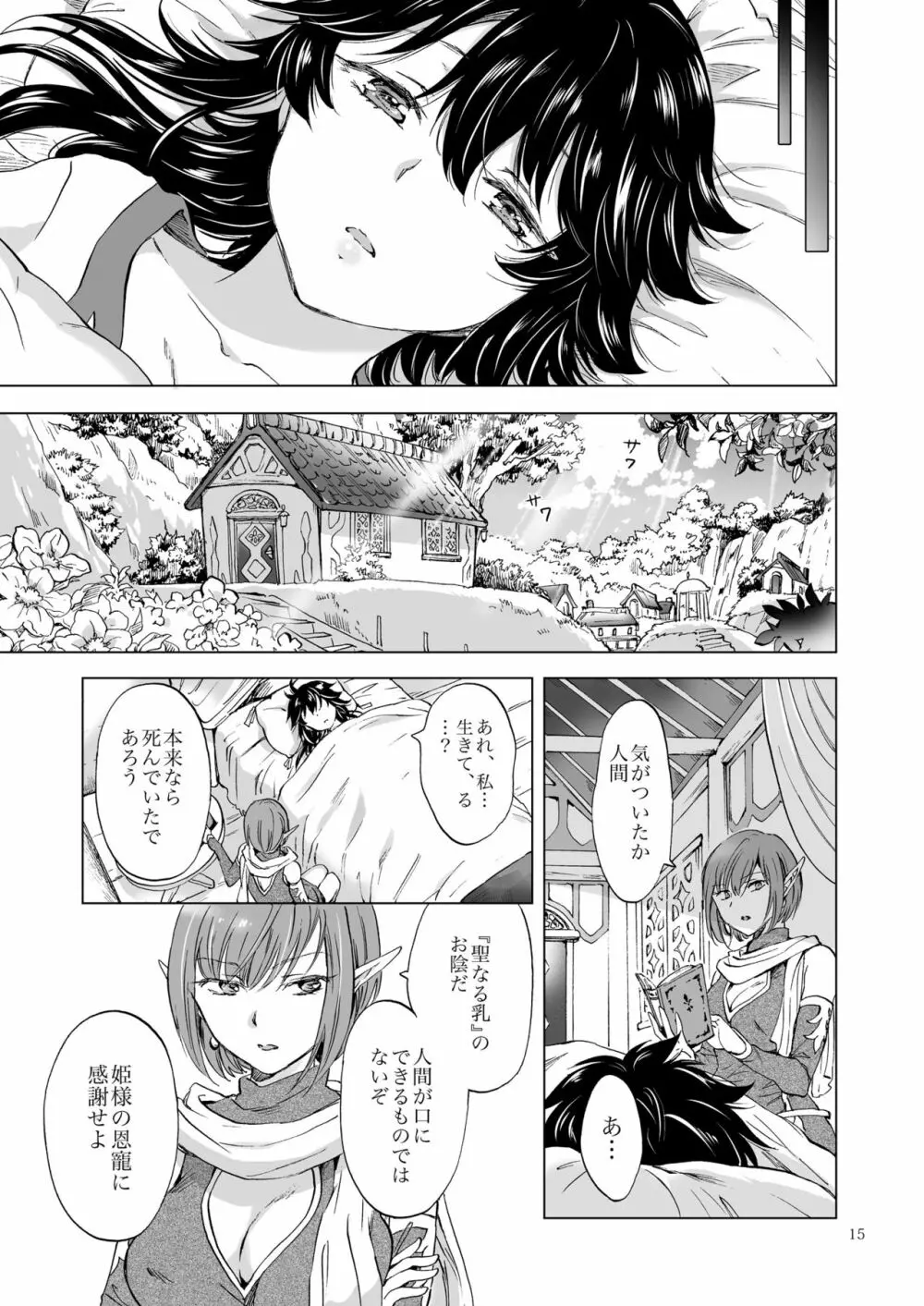 聖なる乳のエルフ姫 Page.15