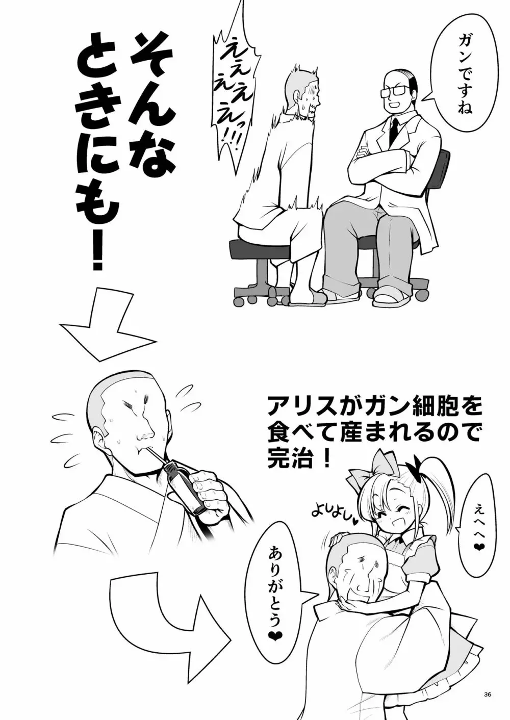 ふしぎなウイルスでみんなアリスのパパとママ Page.36