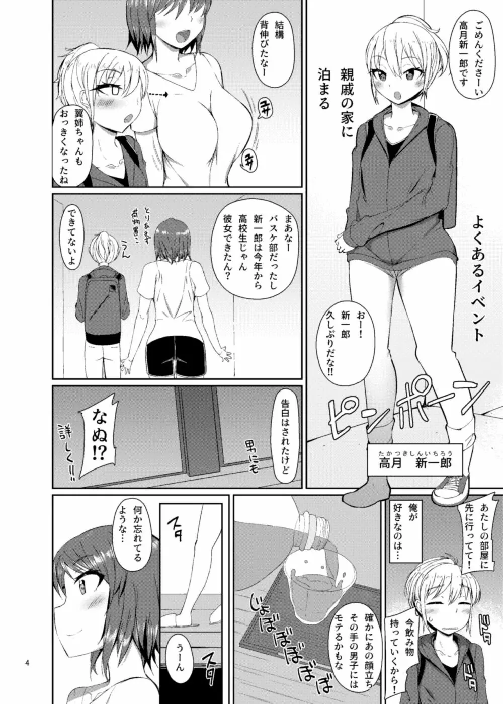 夏休みはイトコの家で Page.3