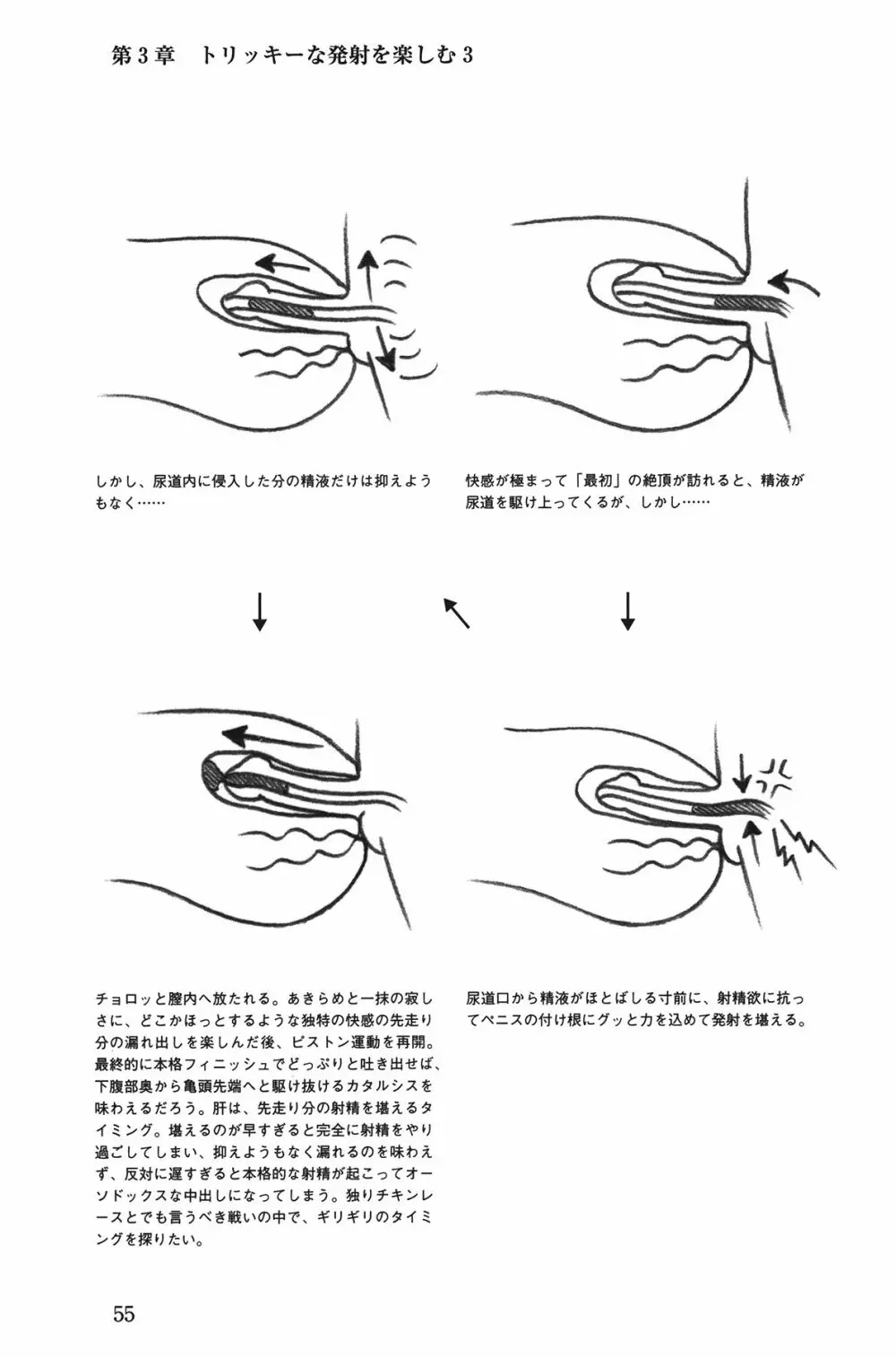 Hが10倍気持ちよくなる 膣内射精・中出し教本 Page.55