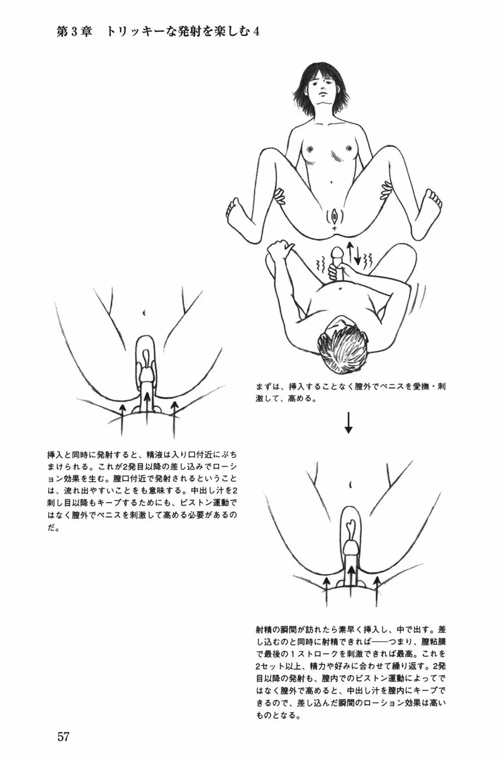 Hが10倍気持ちよくなる 膣内射精・中出し教本 Page.57