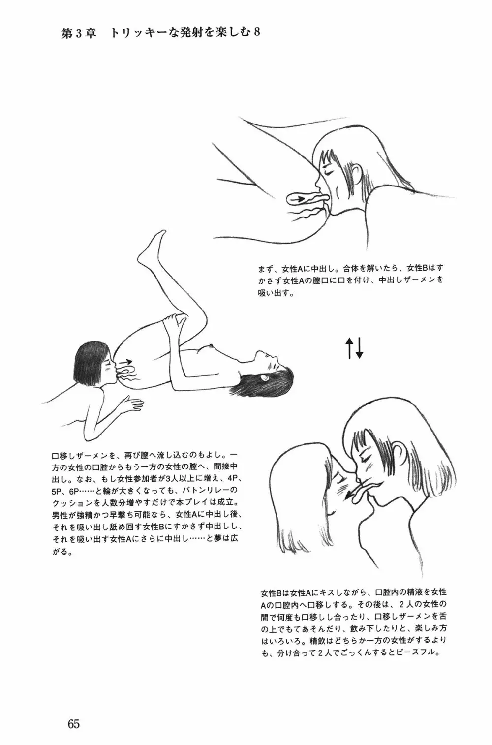 Hが10倍気持ちよくなる 膣内射精・中出し教本 Page.65