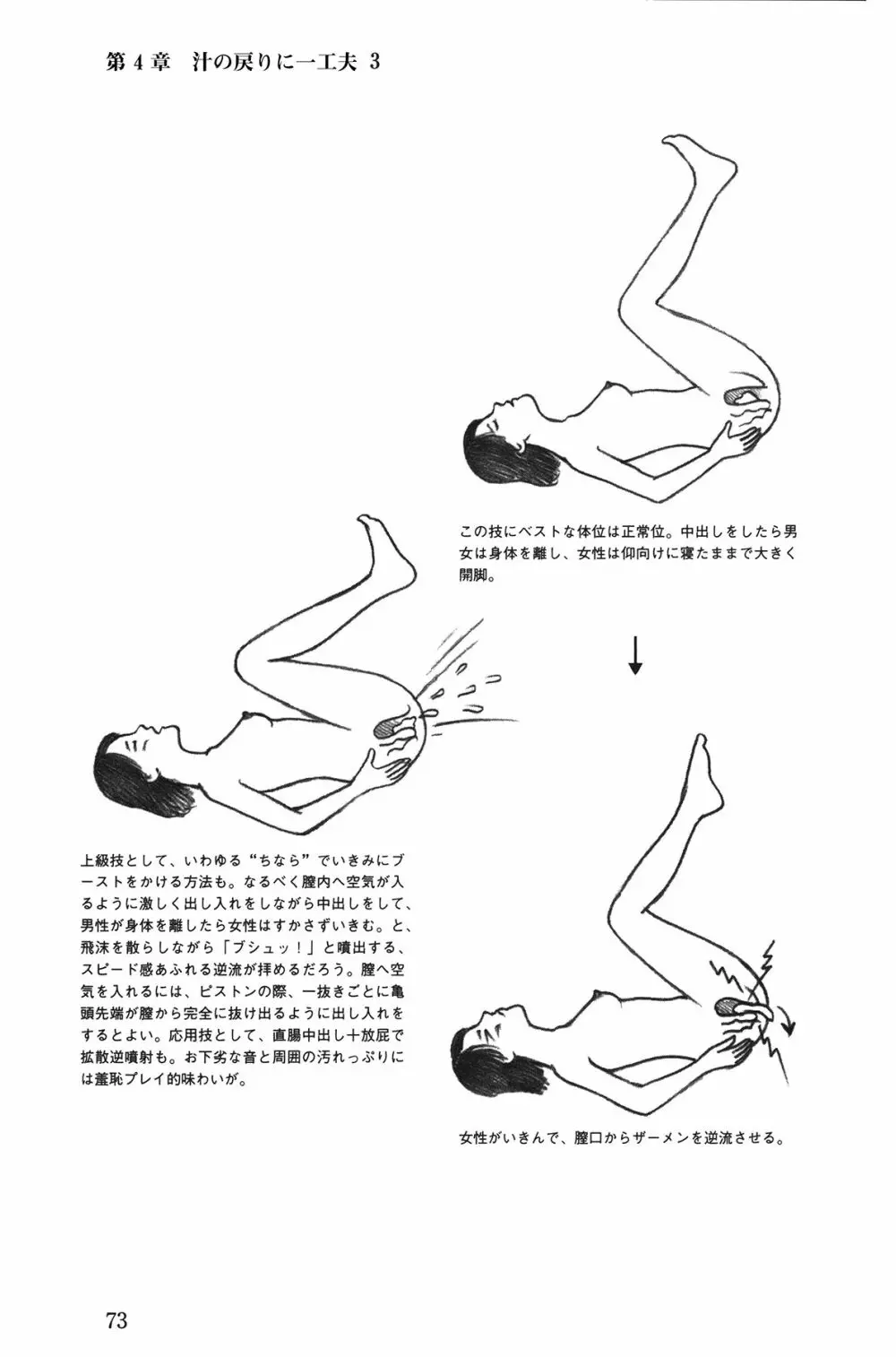 Hが10倍気持ちよくなる 膣内射精・中出し教本 Page.73