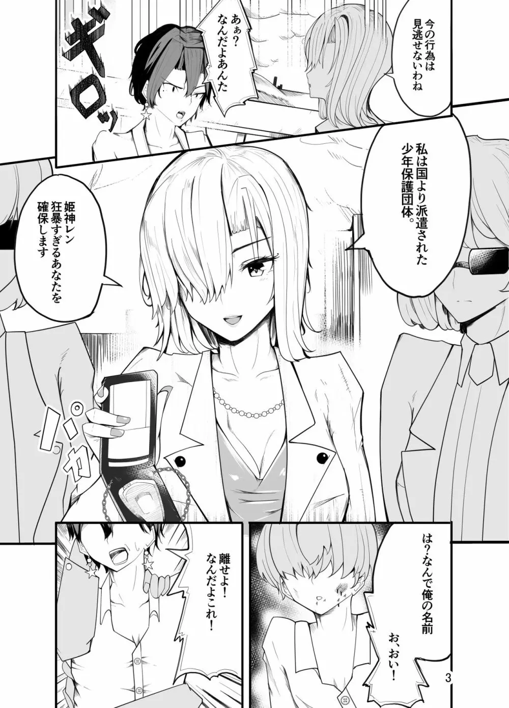 悪い子♂は女装でイジメ返し!? Page.4