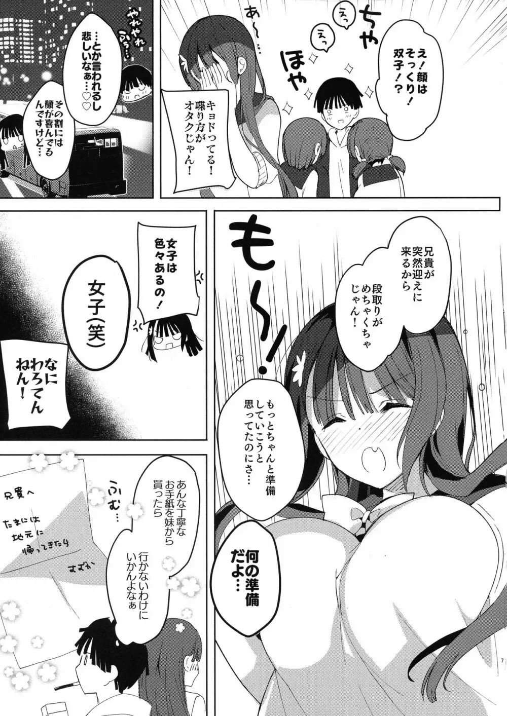 (C97) [ひつじまま (ひつじたかこ)] 陥没ちゃんも射(だ)したい。~妹の初乳~ Page.7