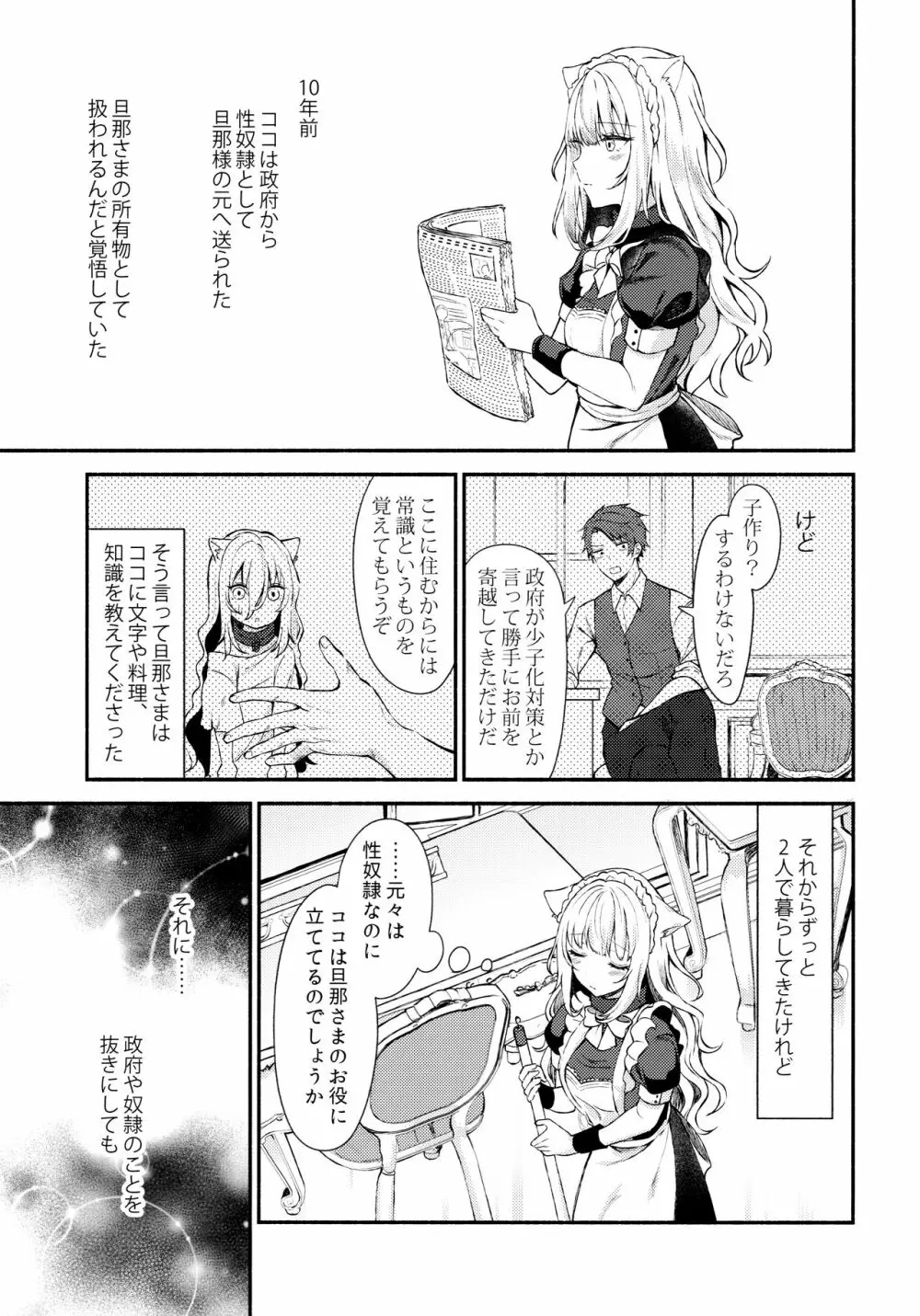 元奴隷の猫耳メイドと幸せえっちする本 Page.6