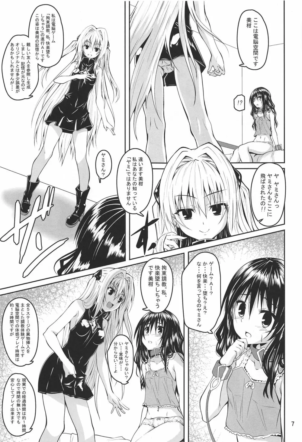 拘束された美柑が調教ゲームクリアを頑張る話 Page.6