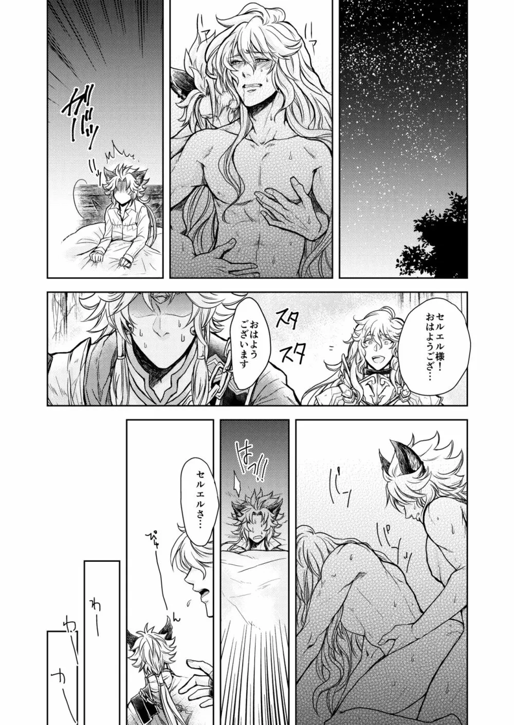 琥珀に映る藍玉 セルエル×ノイシュ再録 Page.36