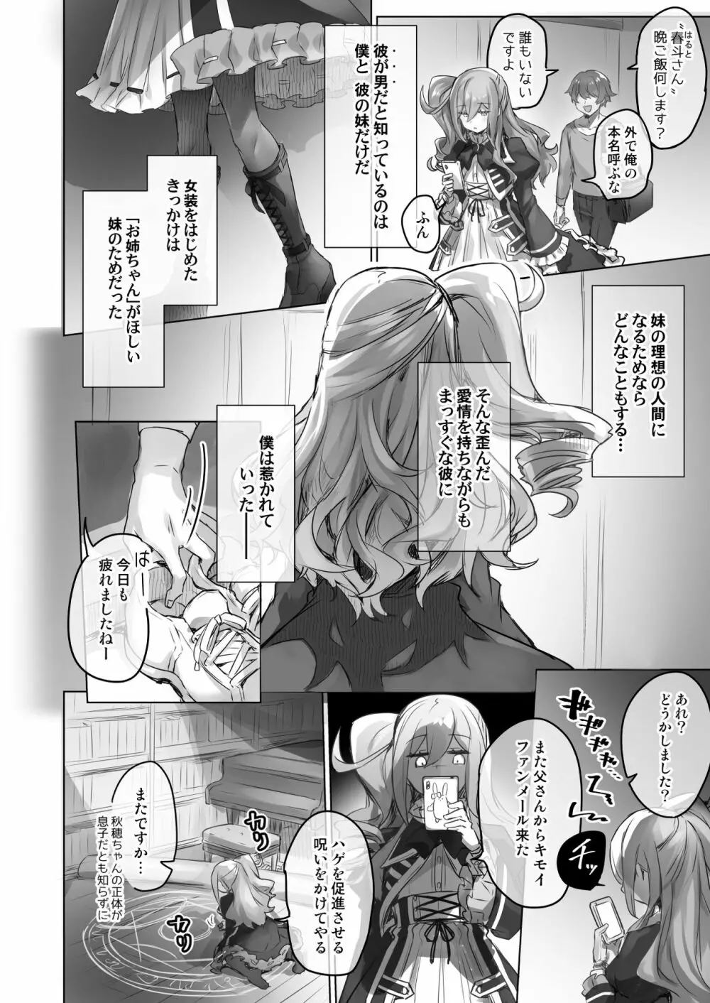 女装配信主はお姉ちゃんになりたい。 Page.8