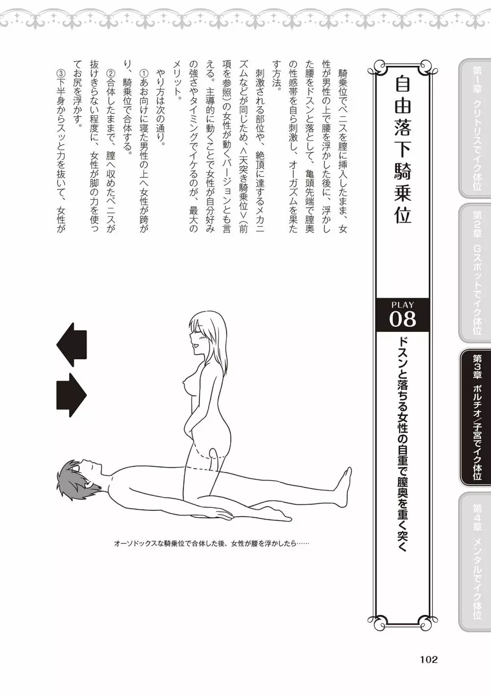 女性が必ずイク体位・オーガズム48手 完全マニュアル イラスト版 ……せくポジ48！ Page.104
