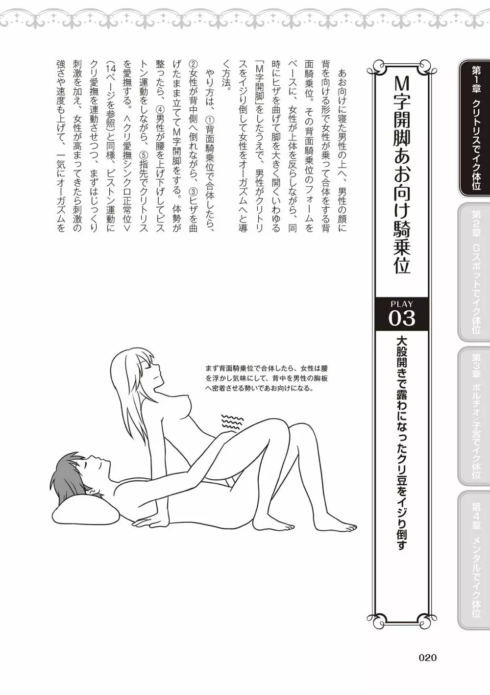 女性が必ずイク体位・オーガズム48手 完全マニュアル イラスト版 ……せくポジ48！ Page.22