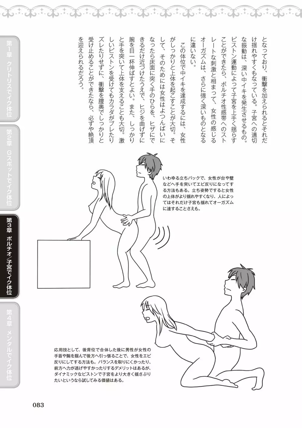 女性が必ずイク体位・オーガズム48手 完全マニュアル イラスト版 ……せくポジ48！ Page.85